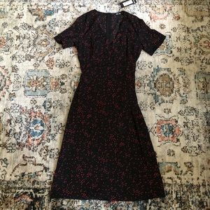 Nasty Gal polka dot midi dress